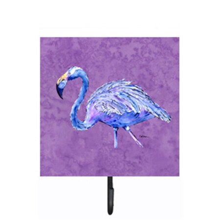 Jensendistributionservices Flamingo on Purple Leash Or Key Holder MI2087241